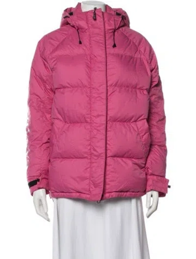 Pre-owned Canada Goose Nylon Down Jacket In Pink