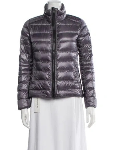 Pre-owned Canada Goose Nylon Down Jacket In Purple