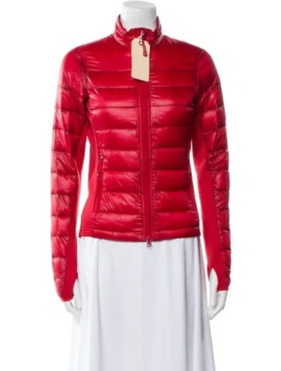 Pre-owned Canada Goose Nylon Down Jacket In Red