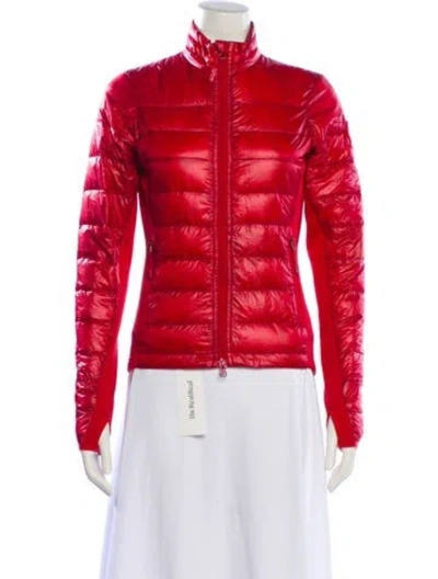 Pre-owned Canada Goose Nylon Down Jacket In Red