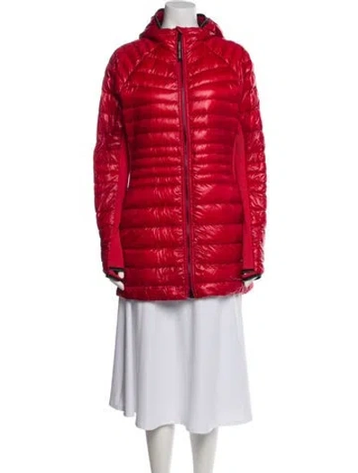 Pre-owned Canada Goose Nylon Down Jacket In Red
