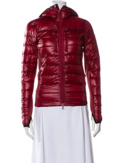 Pre-owned Canada Goose Nylon Down Jacket In Red