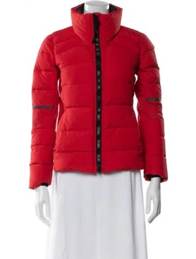 Pre-owned Canada Goose Nylon Down Jacket In Red