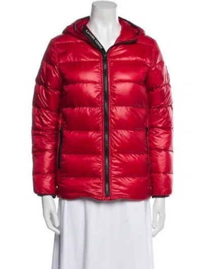 Pre-owned Canada Goose Nylon Down Jacket In Red