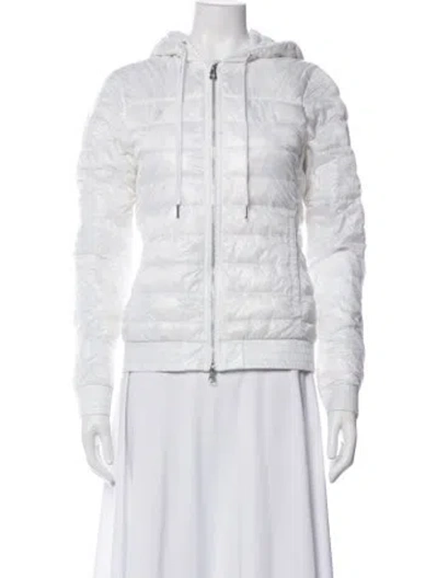 Pre-owned Canada Goose Nylon Down Jacket In White