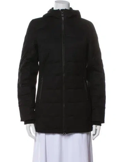 Pre-owned Canada Goose Nylon Parka In Black