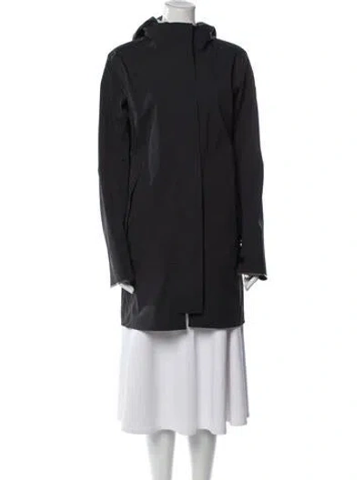 Pre-owned Canada Goose Nylon Parka In Black