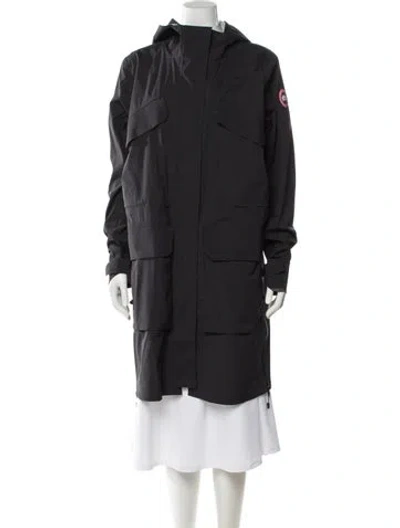 Pre-owned Canada Goose Nylon Parka In Black