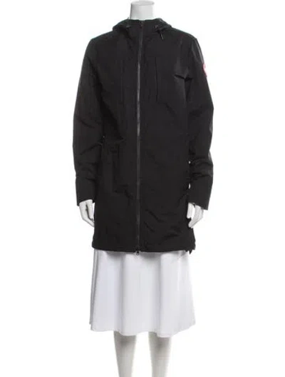 Pre-owned Canada Goose Nylon Parka In Black