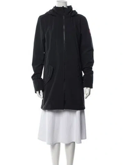 Pre-owned Canada Goose Nylon Parka In Black