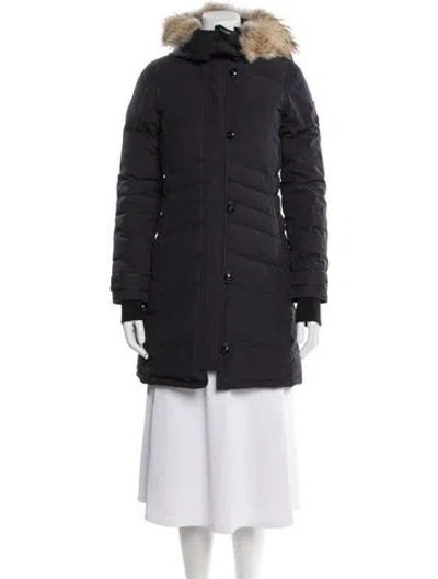 Pre-owned Canada Goose Nylon Parka In Blue