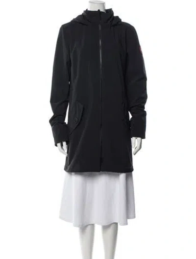 Pre-owned Canada Goose Nylon Parka In Blue
