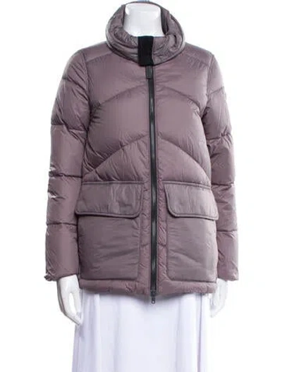 Pre-owned Canada Goose Nylon Parka In Gray