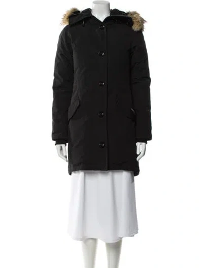 Pre-owned Canada Goose Nylon Parka In Gray