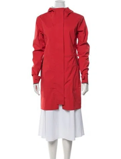 Pre-owned Canada Goose Nylon Parka In Red