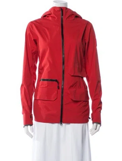 Pre-owned Canada Goose Nylon Performance Jacket In Red