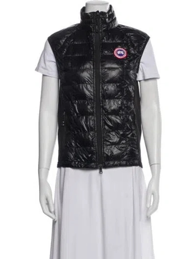 Pre-owned Canada Goose Nylon Printed Vest In Black