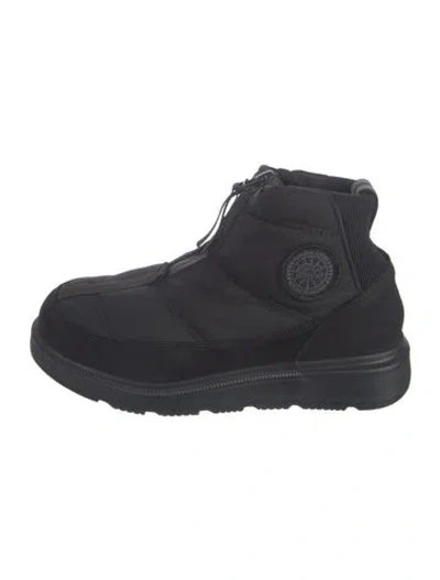 Pre-owned Canada Goose Nylon Snow Boots In Black