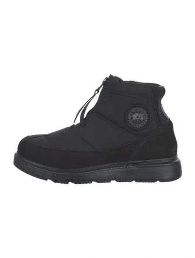 Pre-owned Canada Goose Nylon Snow Boots In Black