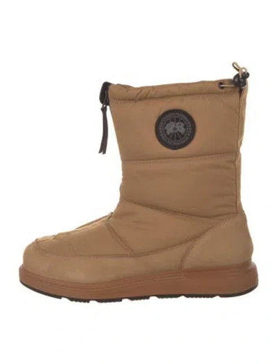 Pre-owned Canada Goose Nylon Snow Boots In Neutral
