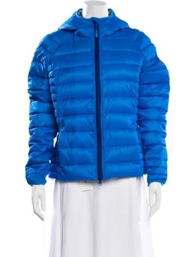 Pre-owned Canada Goose Nylon Striped Down Jacket W/ Tags In Blue