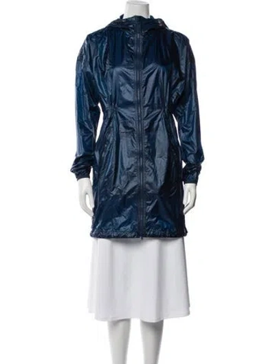 Pre-owned Canada Goose Nylon Trench Coat In Blue