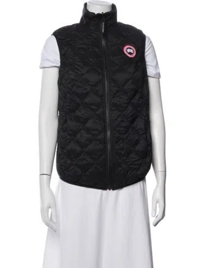 Pre-owned Canada Goose Nylon Vest In Black