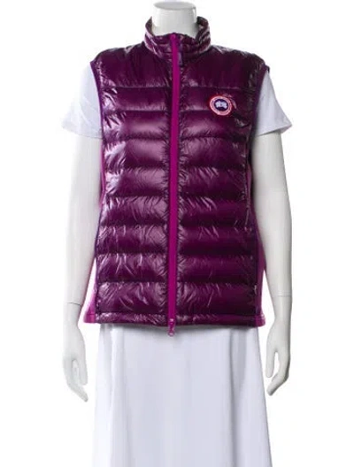 Pre-owned Canada Goose Nylon Vest In Purple
