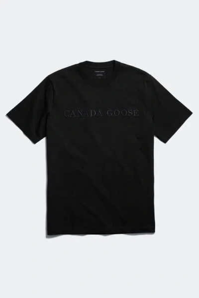Canada Goose Ocra Embroidered T-shirt In Black