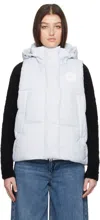 Canada Goose Off-white Junction Down Vest In 1756 Early Frost