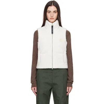 Canada Goose Off-white Fallon Fleece Puffer Down Vest In 9224 Bone