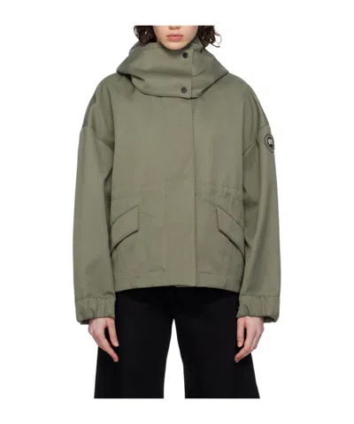 Canada Goose Olivine Logo-appliqué Jacket In Green