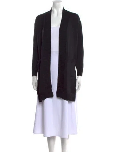 Pre-owned Canada Goose Open Front Sweater In Black