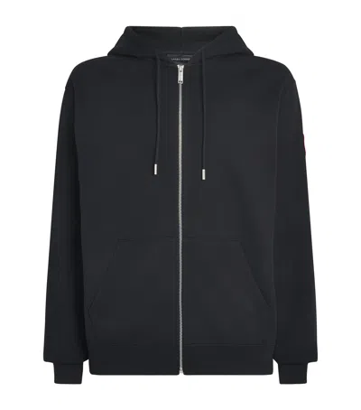 Canada Goose Organic Cotton Loon Hoodie In Black