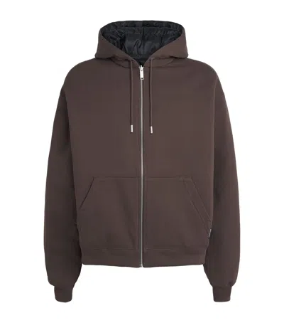 Canada Goose Organic Cotton Reversible Fuse Down Hoodie In Black