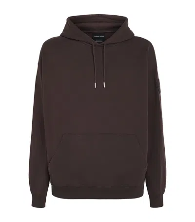 Canada Goose Organic Cotton Tonal Rove Hoodie In Brown
