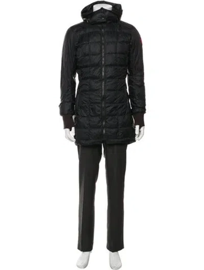 Pre-owned Canada Goose Packable Ellison Nylon Jacket Parka In Black