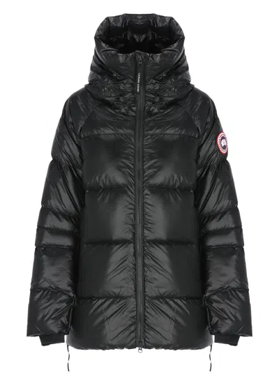 Canada Goose Padded And Quilted Black Down Jacket