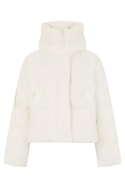 Canada Goose Padded Cropped Hooded Jacket For Women In Pattern