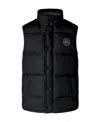 Canada Goose Garson Vest Wool Atlantic Navy In Black