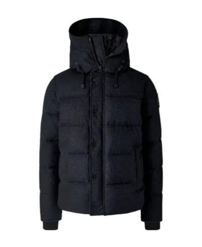 Canada Goose Padded Down Hooded Jacket In Black