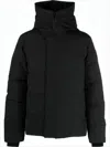 Canada Goose Padded Down Jacket With High Collar In Black