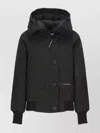 Canada Goose Padded Down Jacket With High Neck And Hood In Black