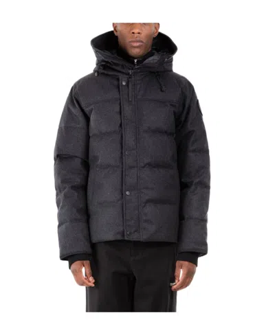 Canada Goose Padded Felt Down Jacket In Black
