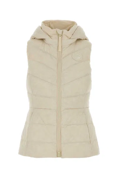 Canada Goose Padded Gilet Clair With Hood In Neutral
