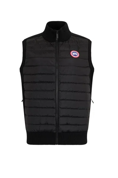Canada Goose Padded Gilet With Mesh Inserts In Black