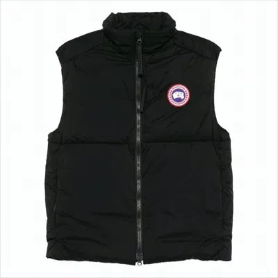 Canada Goose Padded High Collar Vest With Zipper Closure In Black