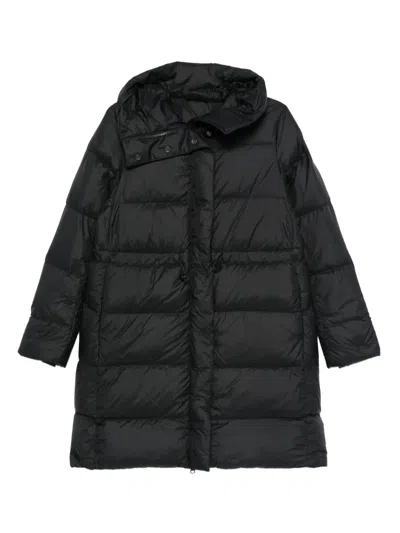Canada Goose Padded Hooded Coat In Black