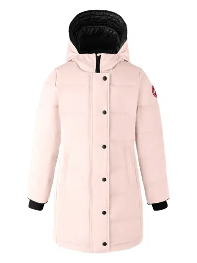 Canada Goose Kids' Padded Hooded Coat In Pink