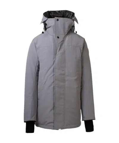 Canada Goose Padded Hooded Jacket In Gray
